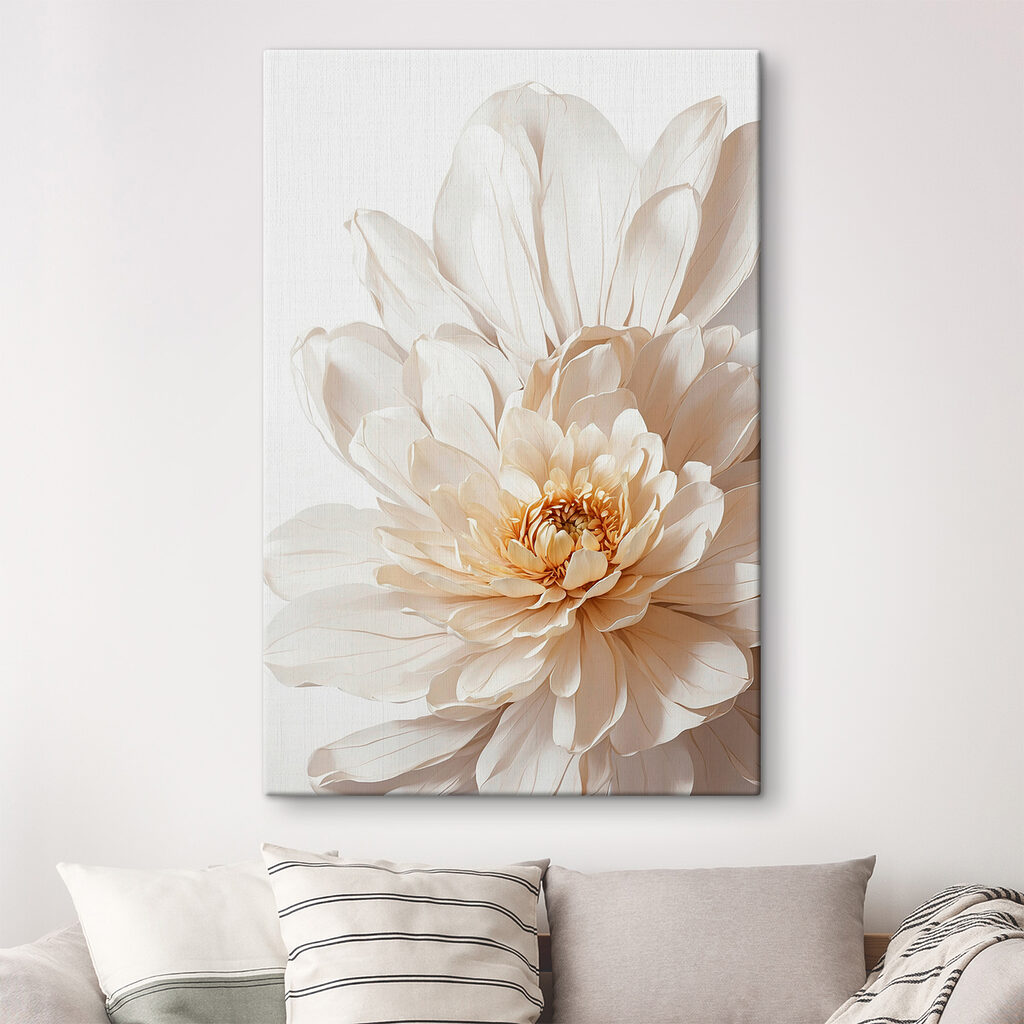 Peonia bianca alla luce — ambiente 2
