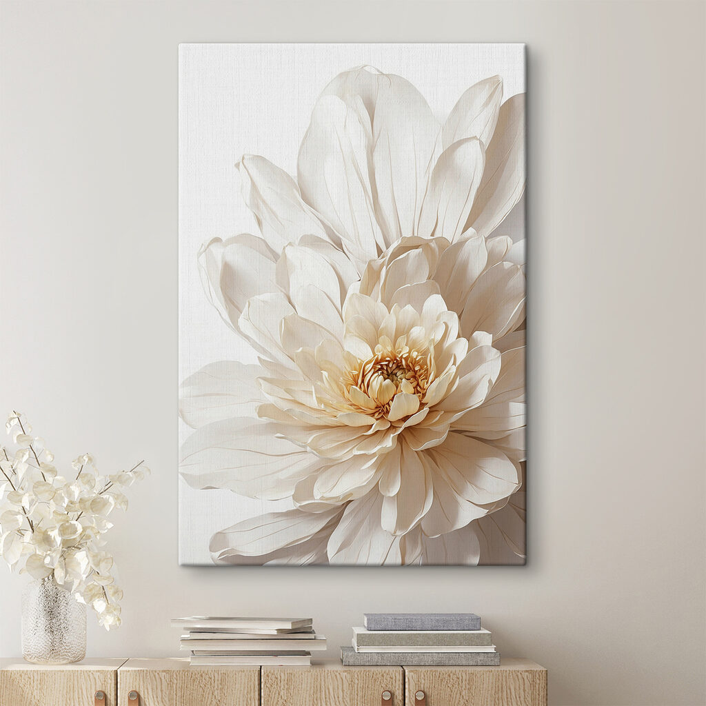 Peonia bianca alla luce — ambiente 1