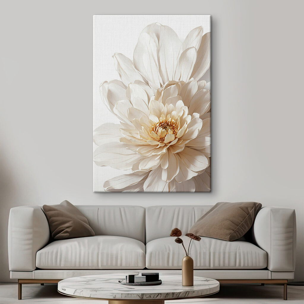 Peonia bianca alla luce — ambiente 3