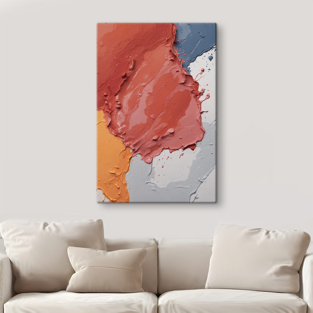 Corallo e grigio ardesia — ambiente 2