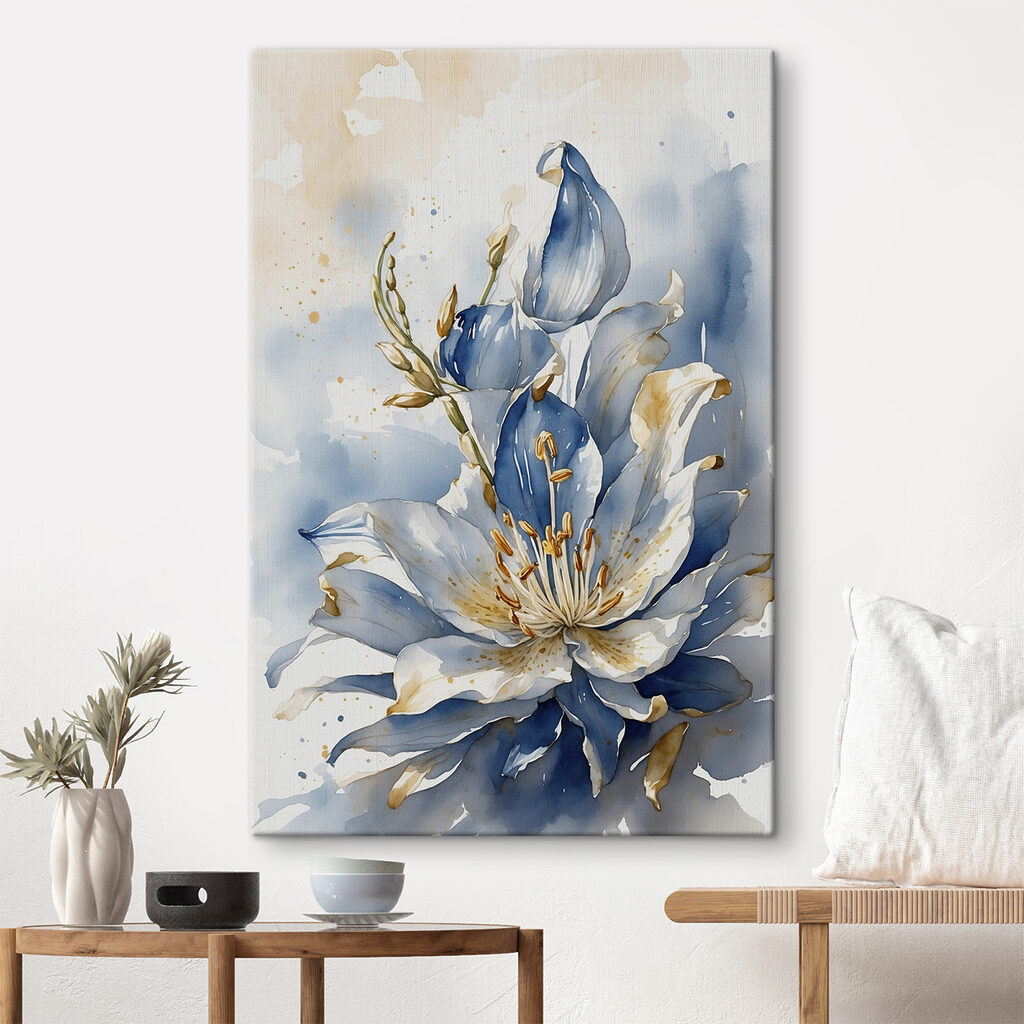 Giglio blu con oro — ambiente 1