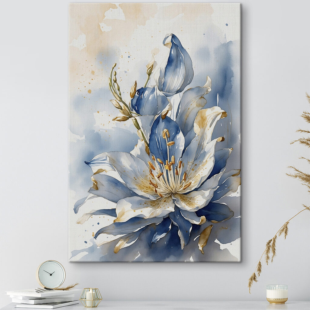 Giglio blu con oro — ambiente 2