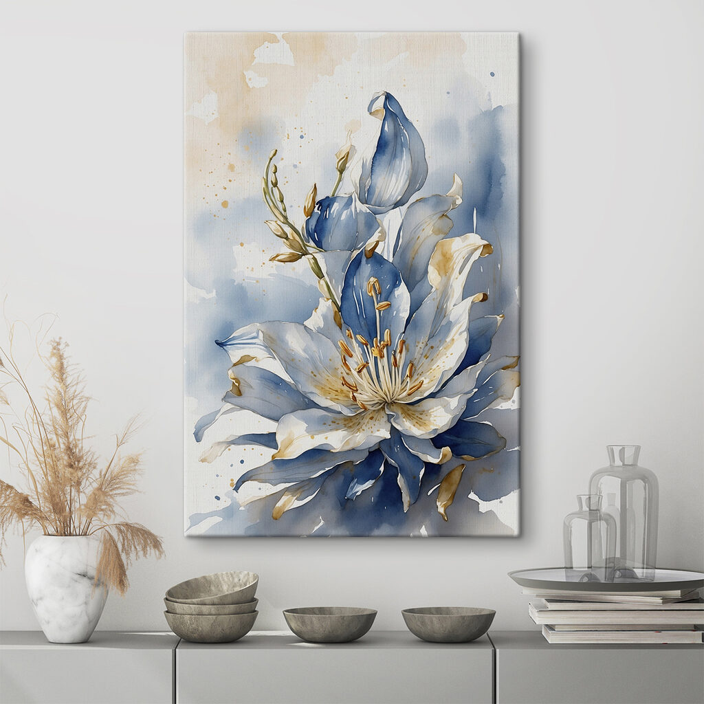 Giglio blu con oro — ambiente 3