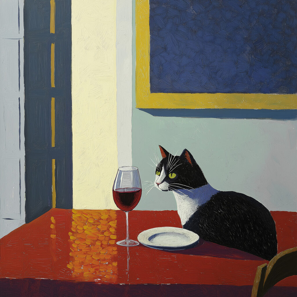 Gatto con il vino — design completo
