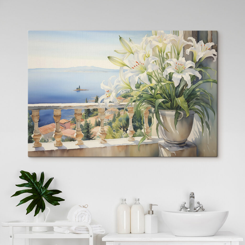 Gigli bianchi sul mare — ambiente 2