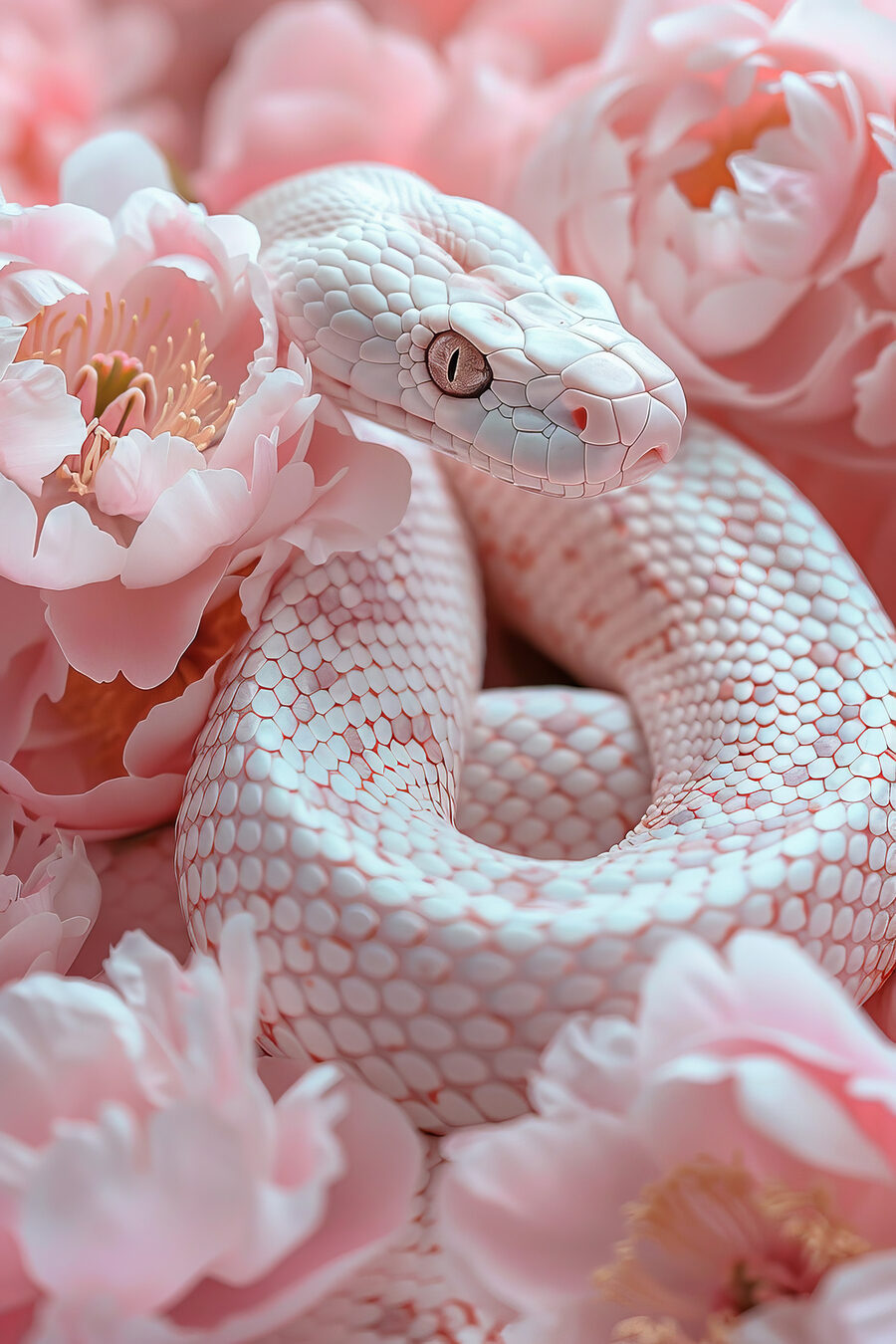 Serpente tra le rose — design completo