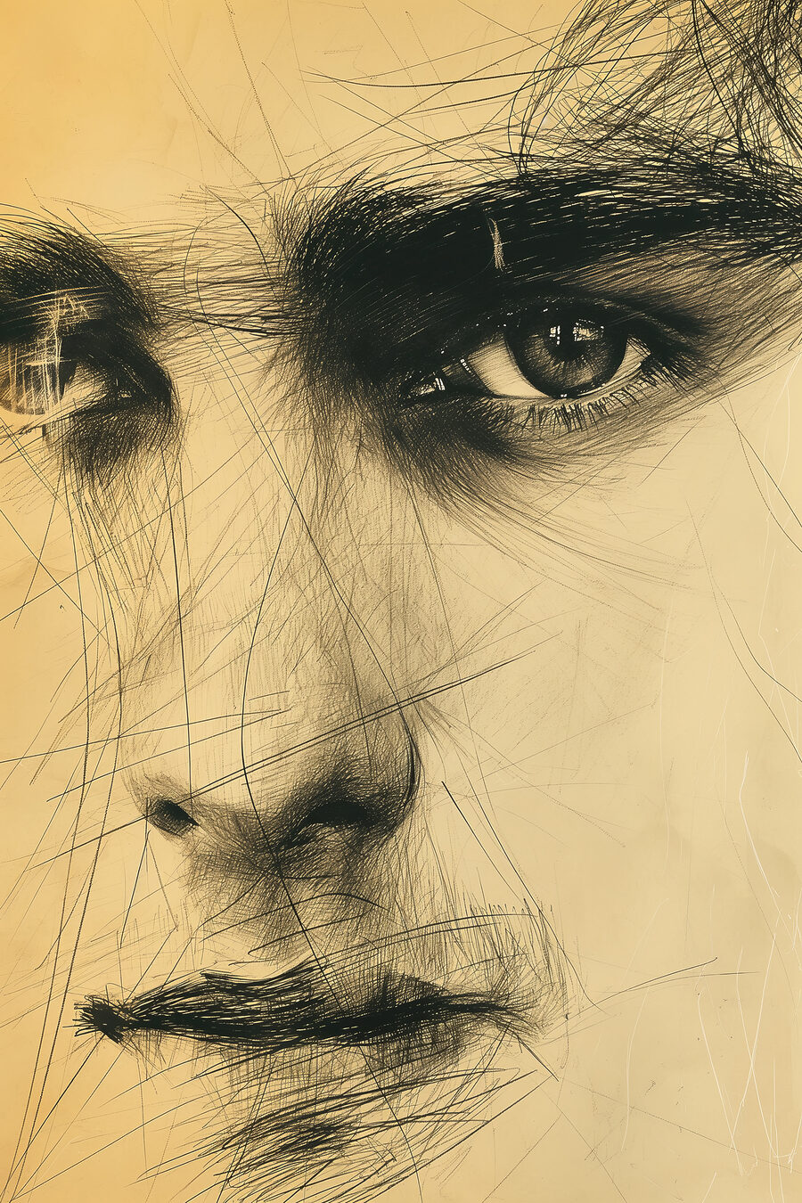 Sguardo a carboncino — design completo