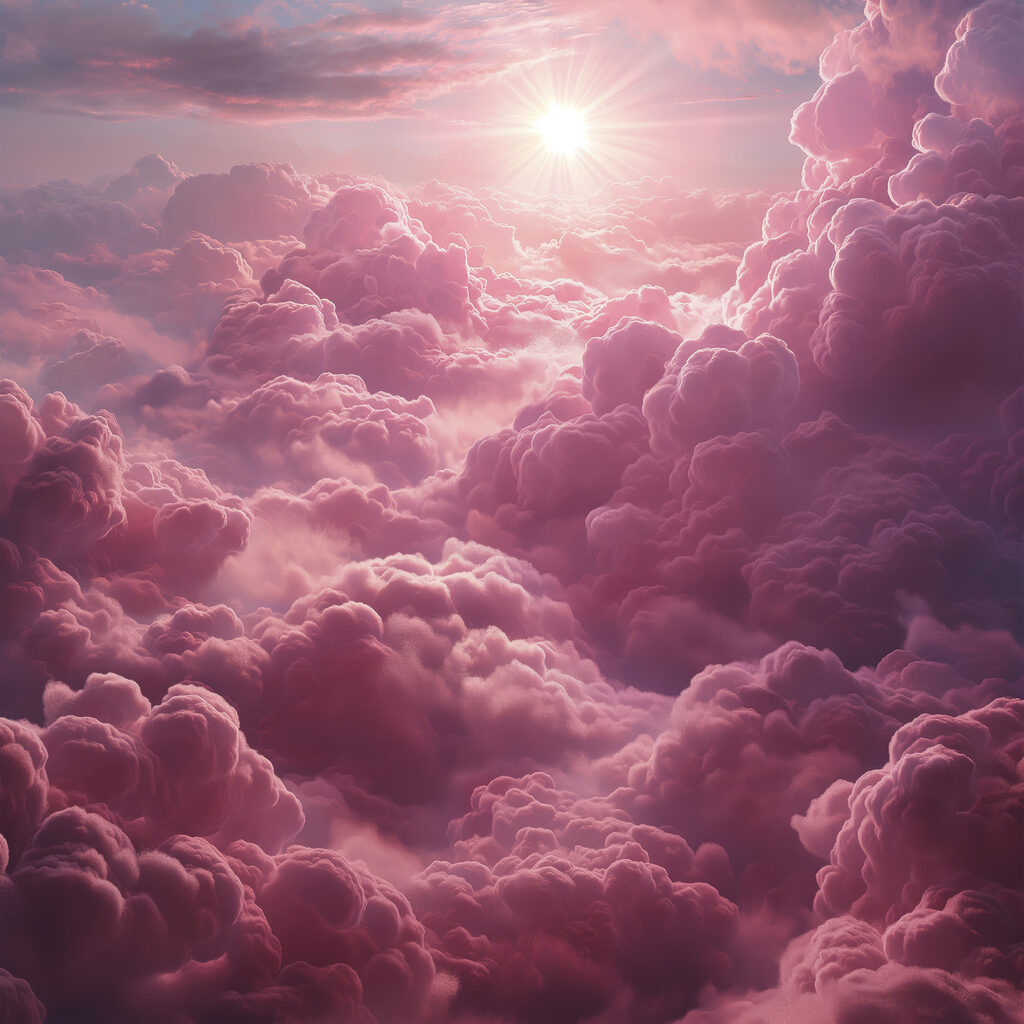 Sole su nuvole rosa — design completo