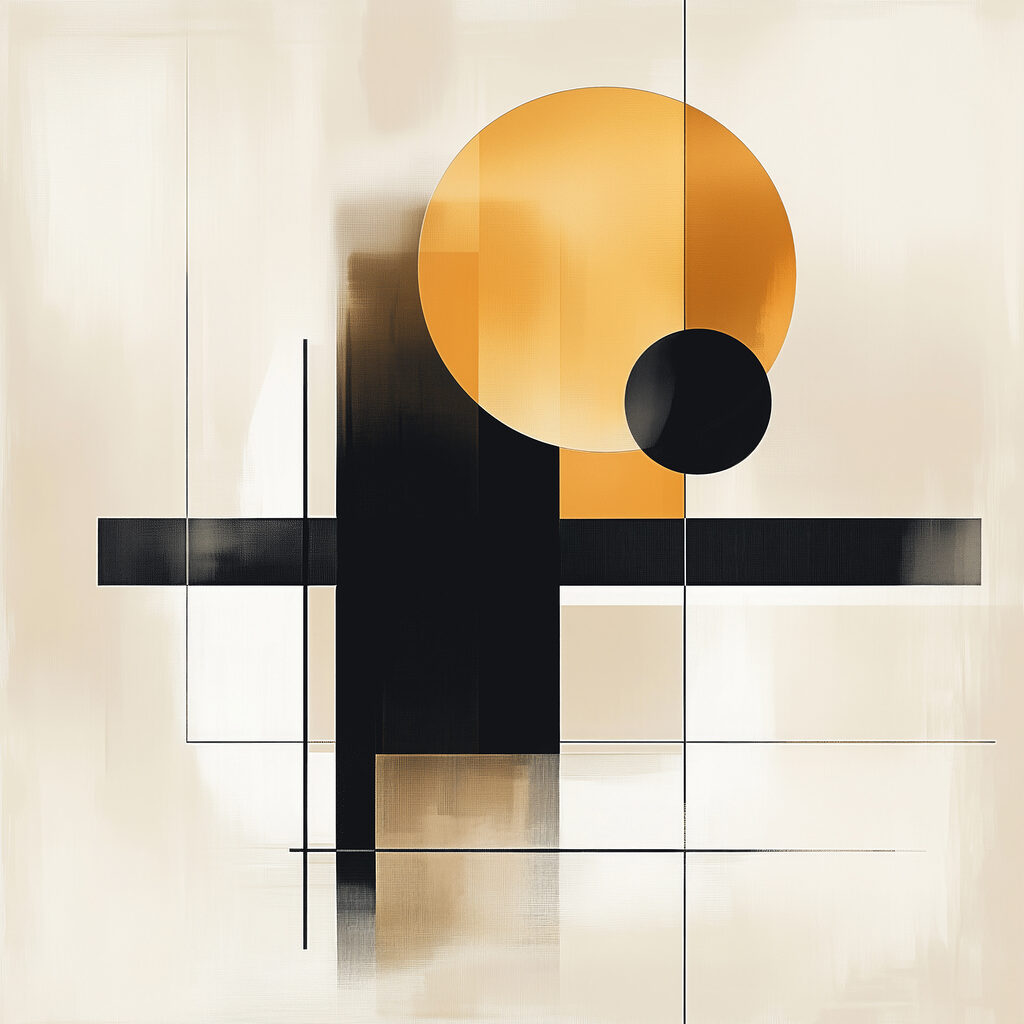 Cerchi sopra linee nere — design completo