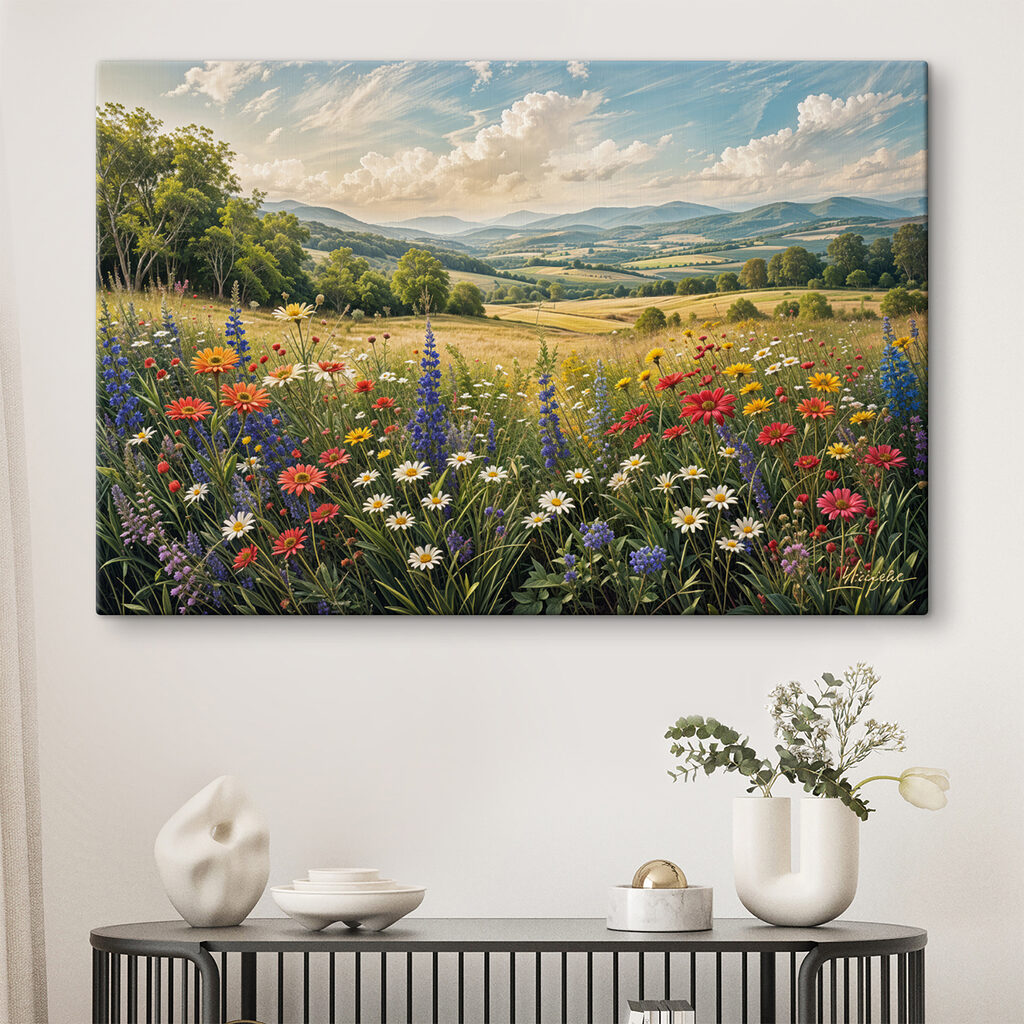 Fiori di campo in un ambiente