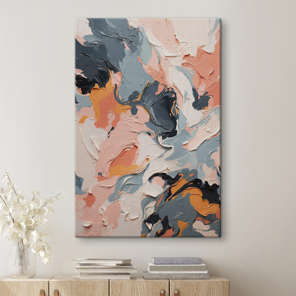 Rosa contro grigio scuro — ambiente 1