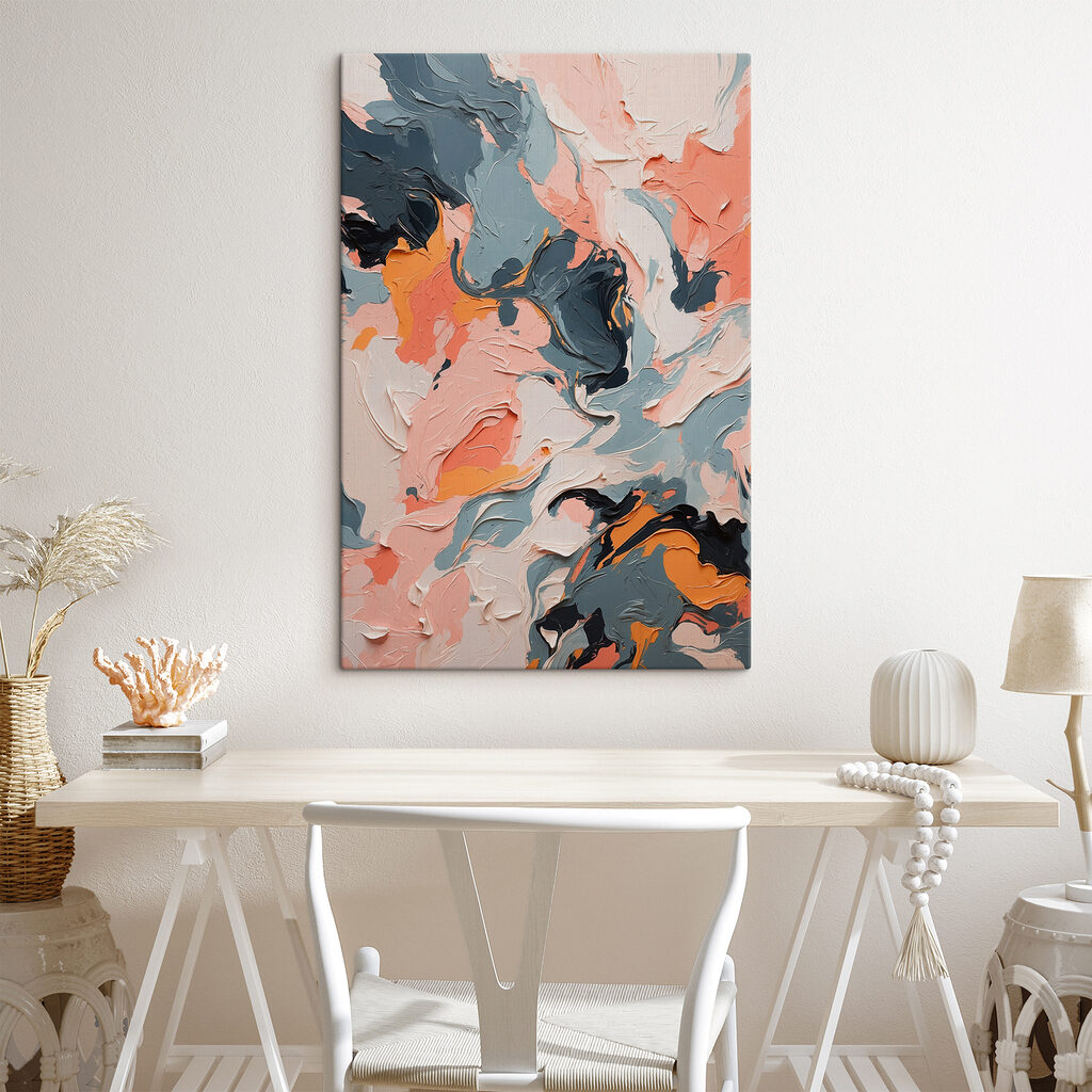 Rosa contro grigio scuro — ambiente 2