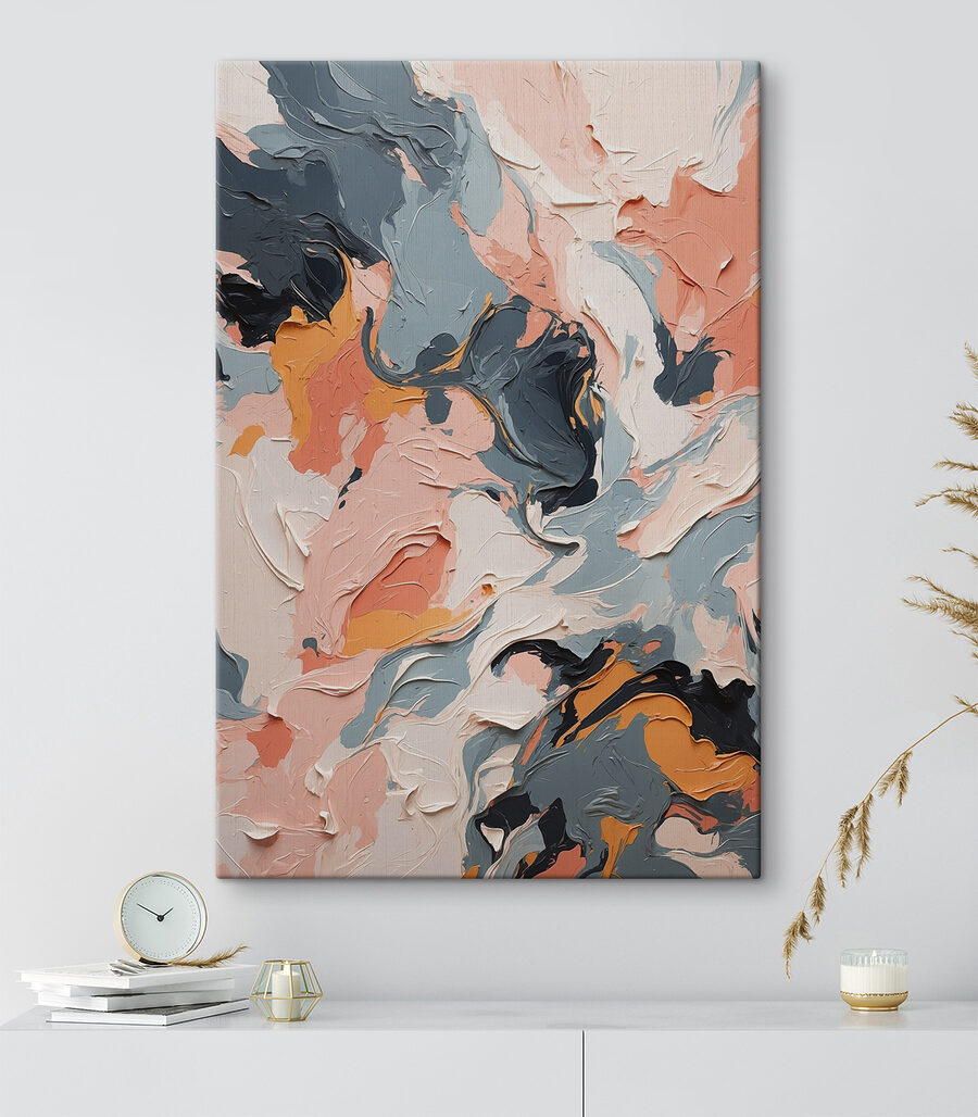 Rosa contro grigio scuro — ambiente 3
