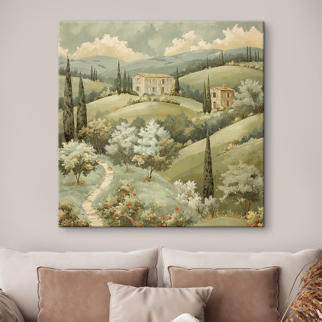 Case tra colline fiorite — ambiente 1