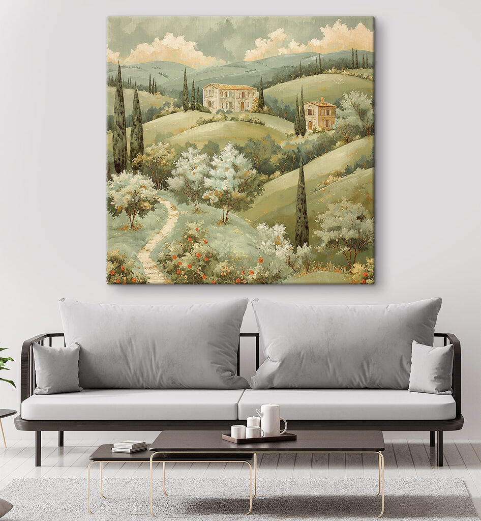 Case tra colline fiorite — ambiente 2