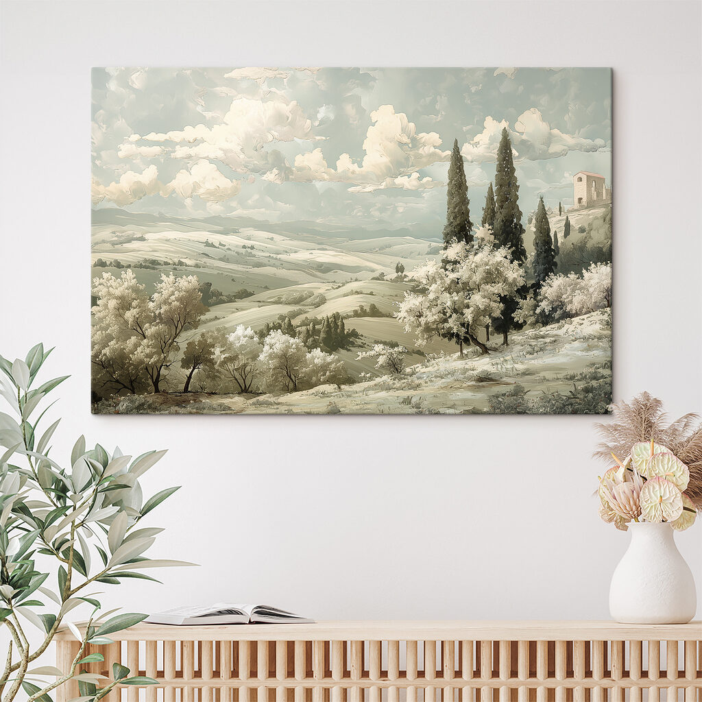Fioritura bianca sotto cumuli — ambiente 2