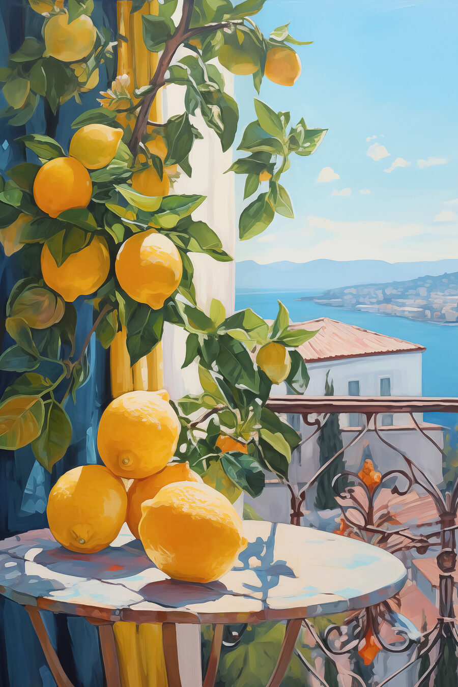 Balcone con limoni — design completo