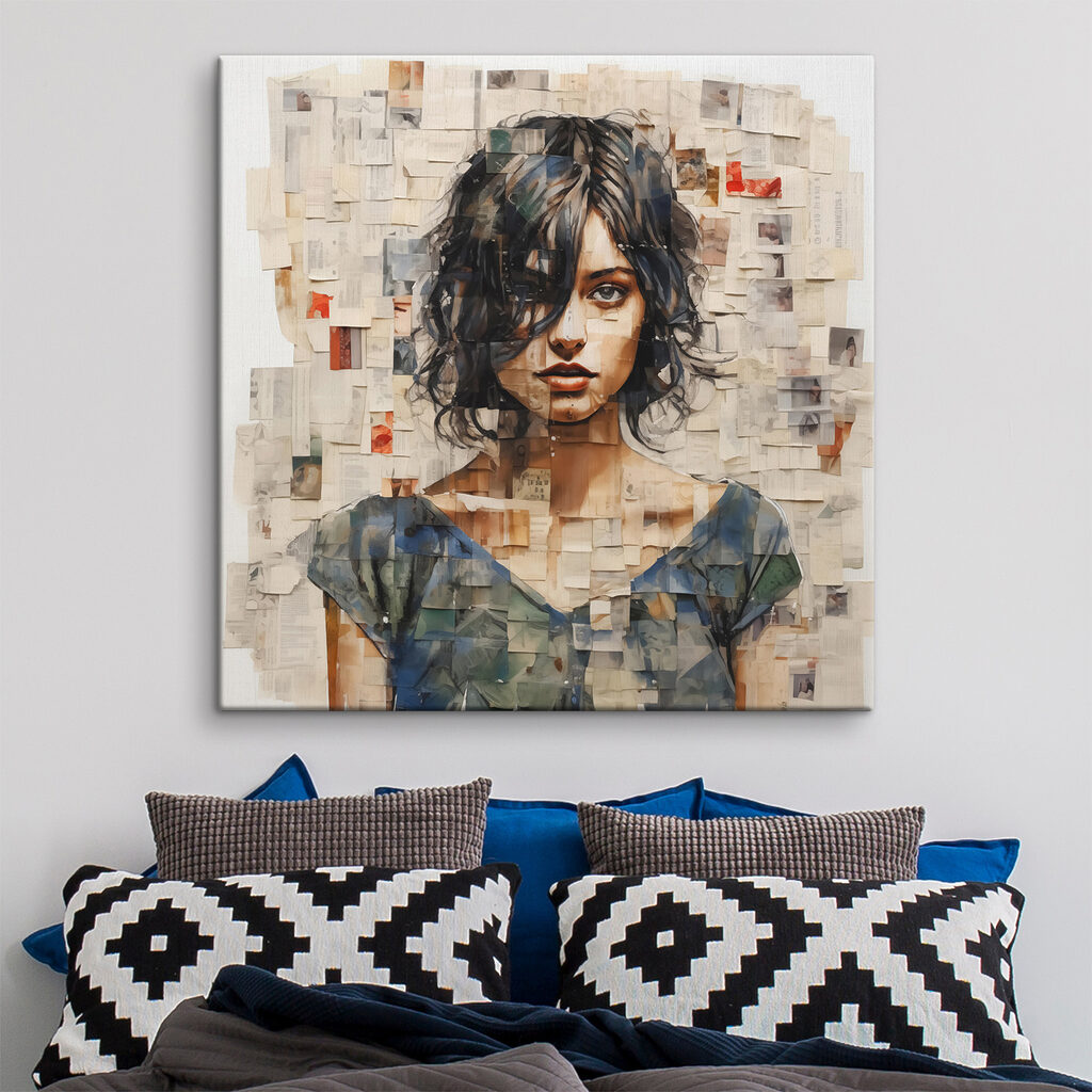 Ritratto in frammenti chiari — ambiente 1