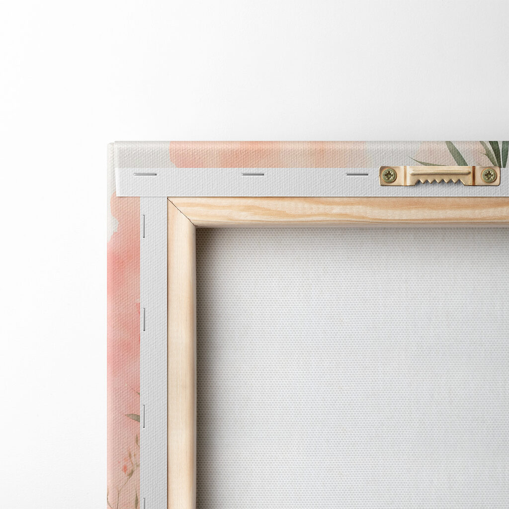 Panda tra fiori rosa — retro