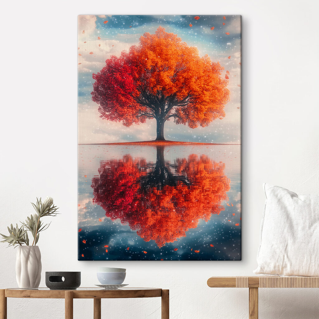 Albero d’autunno riflesso — ambiente 3