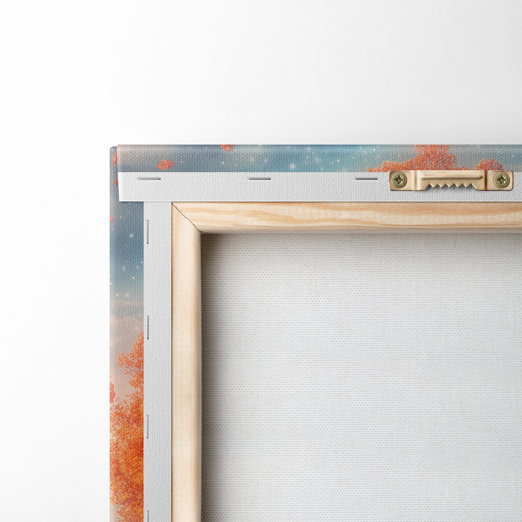 Albero d’autunno riflesso — retro
