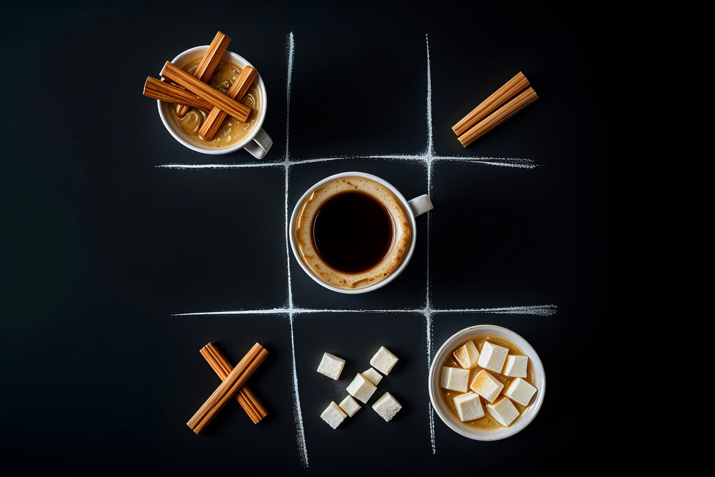 Caffè con un occhiolino — design completo