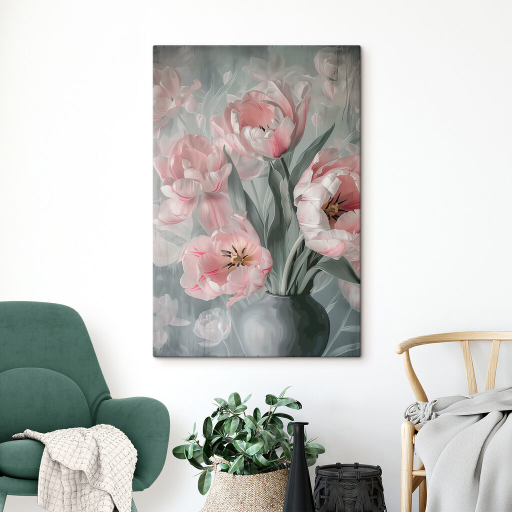 Tulipani rosa in vaso — ambiente 2