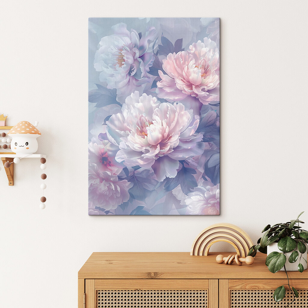 Peonie lilla nella nebbia — ambiente 2