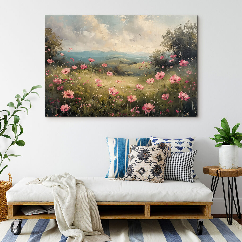 Fiori rosa sulla valle — ambiente 2