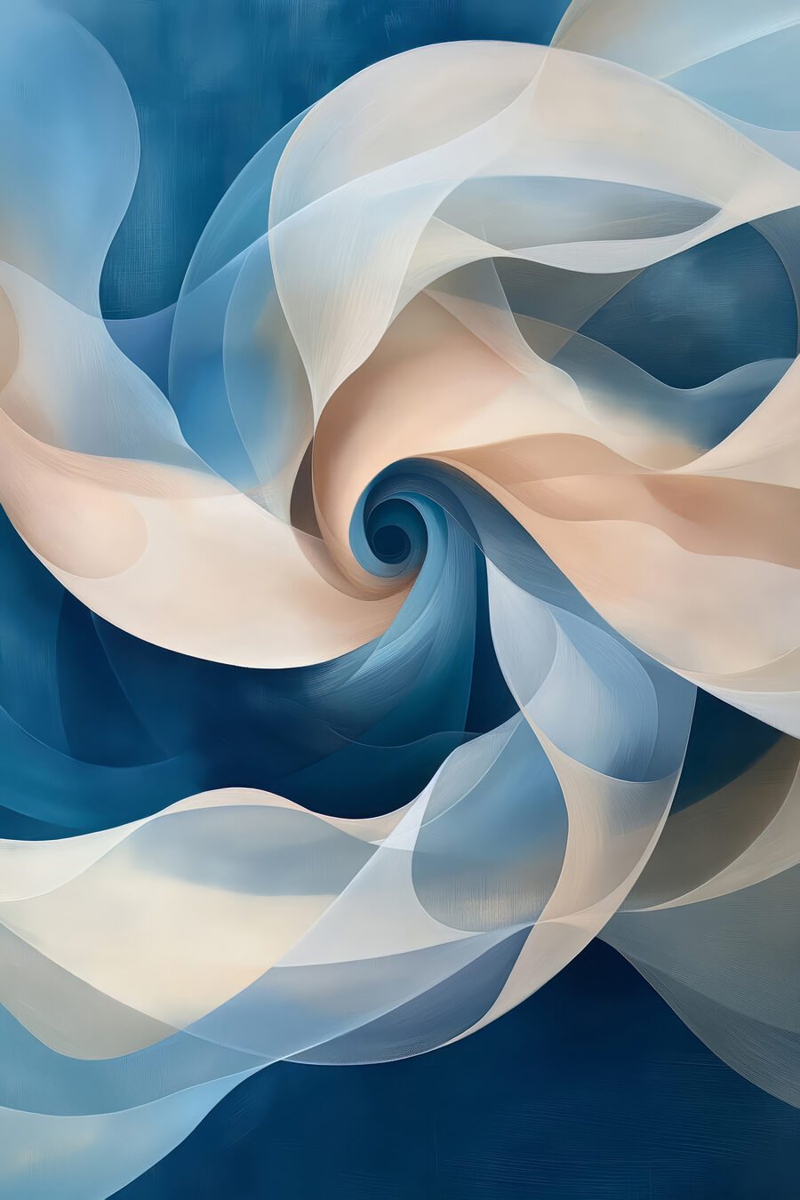 Vortice blu — design completo