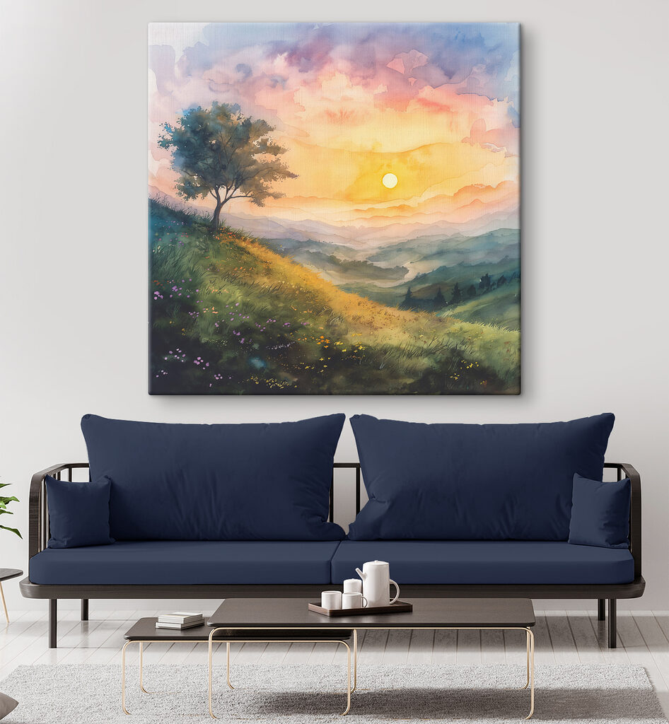 Albero all’alba — ambiente 1