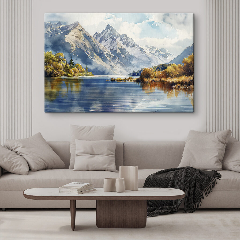 Lago con alberi gialli — ambiente 2
