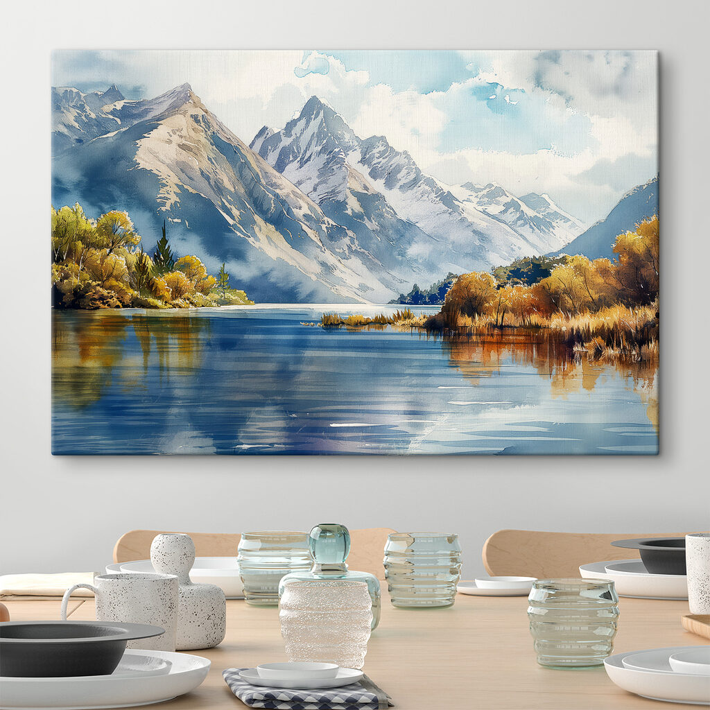 Lago con alberi gialli — ambiente 1