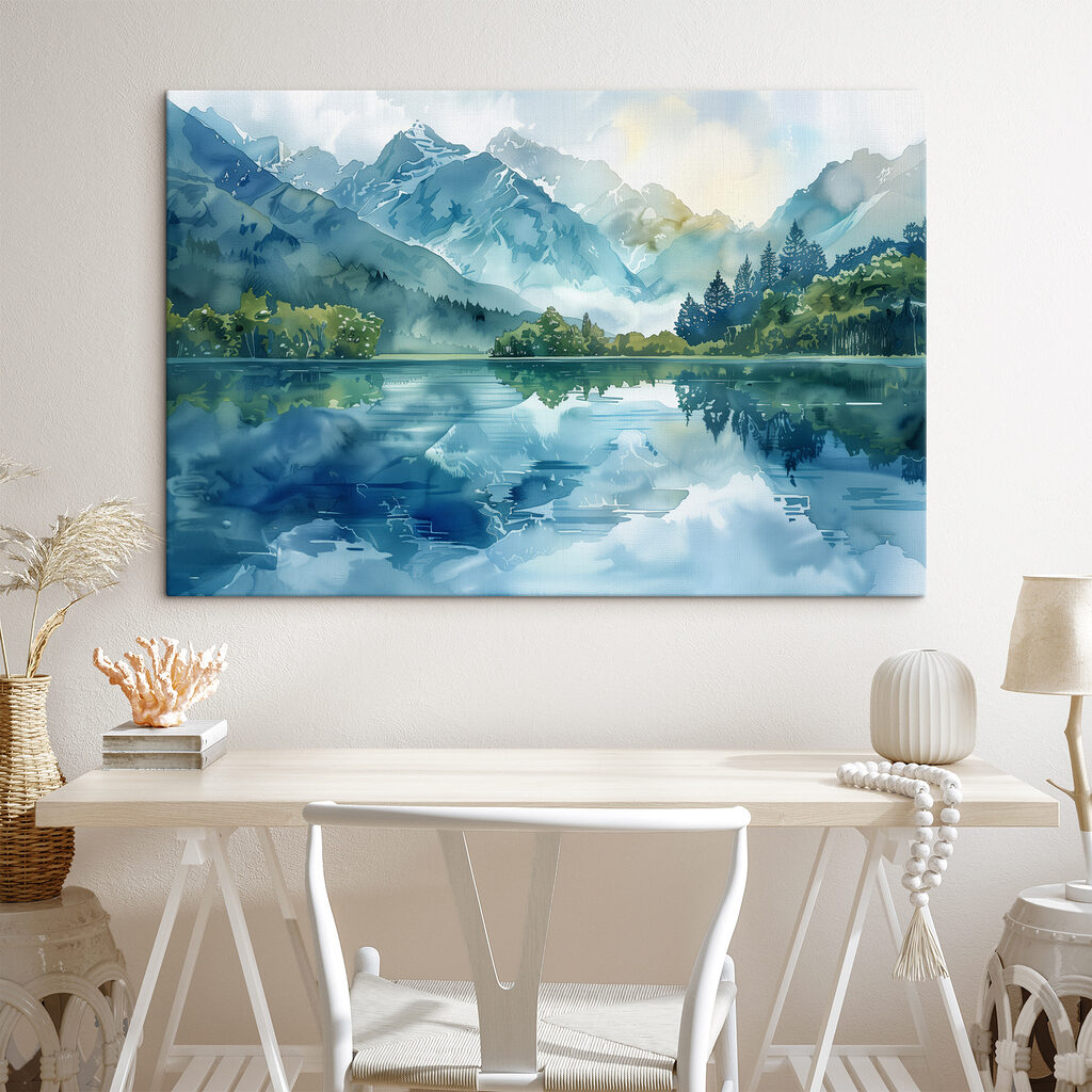 Rive verdi, montagne riflesse — ambiente 3