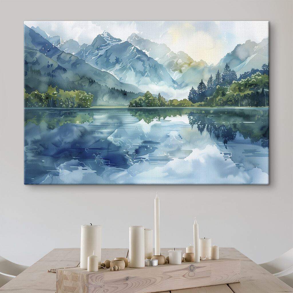 Rive verdi, montagne riflesse — ambiente 1