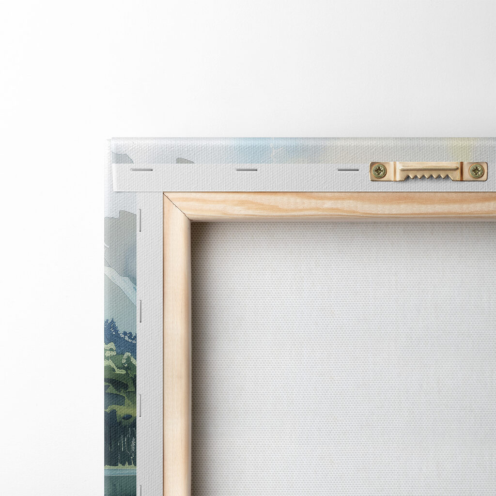 Rive verdi, montagne riflesse — retro