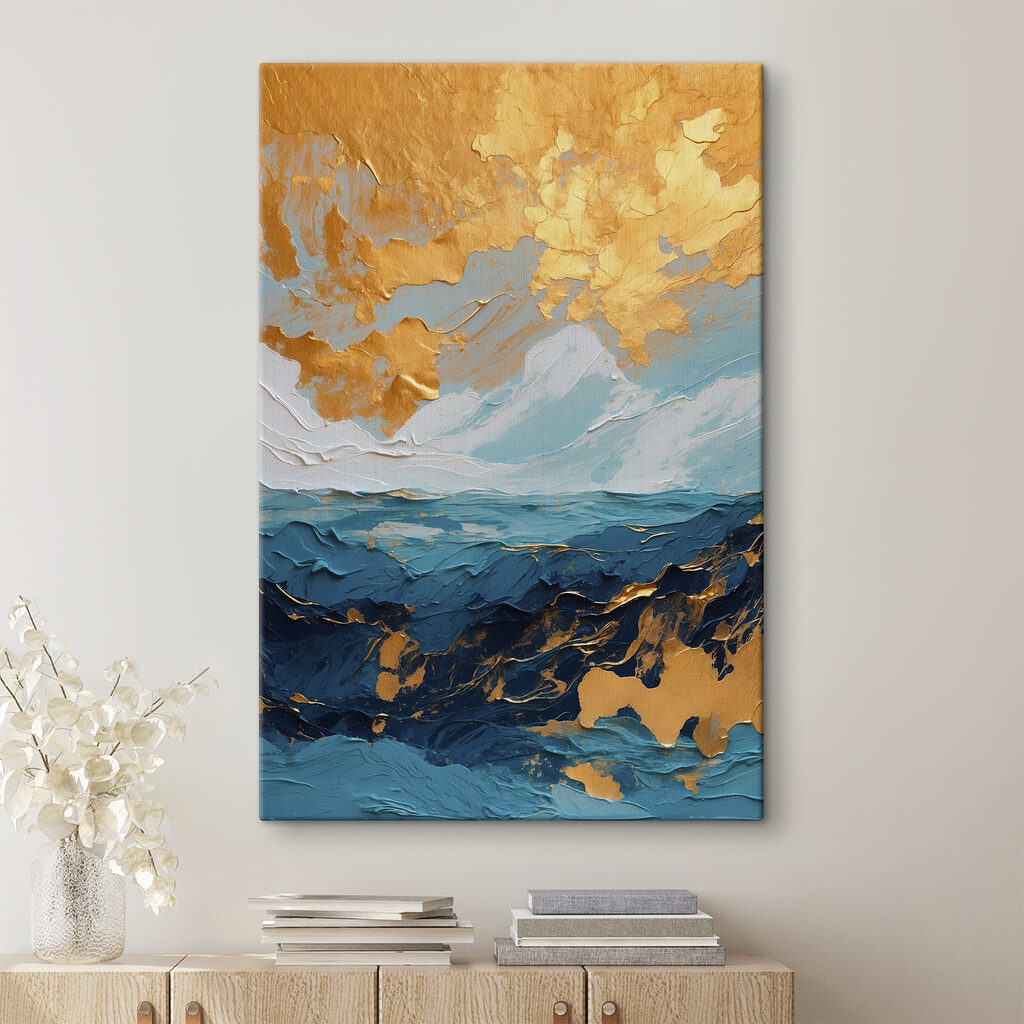 Cielo dorato su blu — ambiente 2