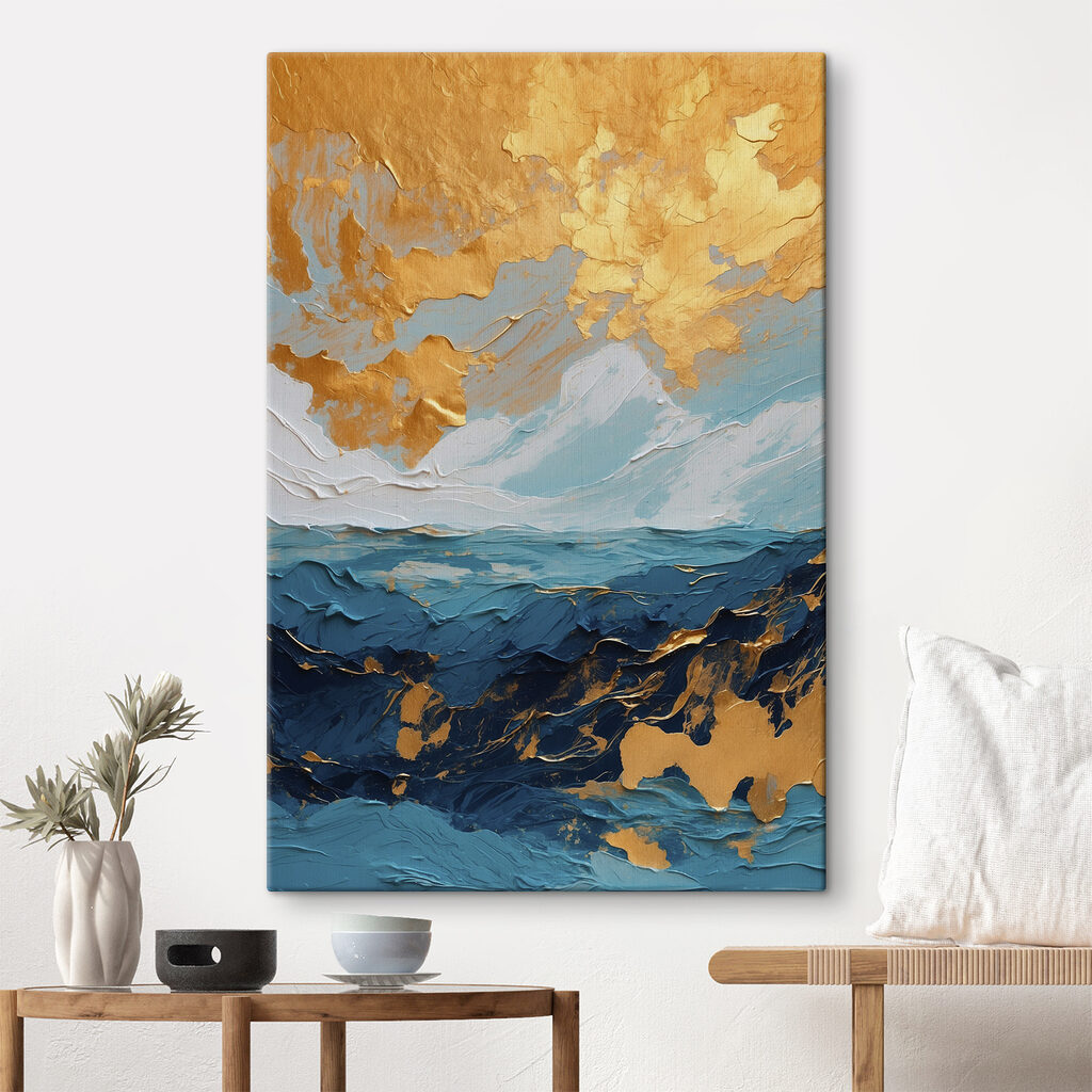 Cielo dorato su blu — ambiente 1