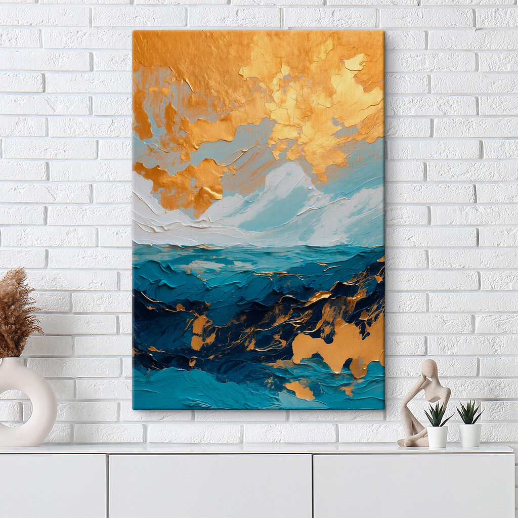 Cielo dorato su blu — ambiente 3