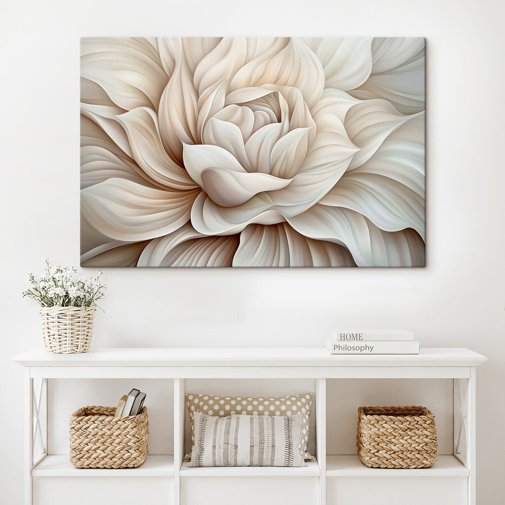 Petali bianchi in vortice — ambiente 3