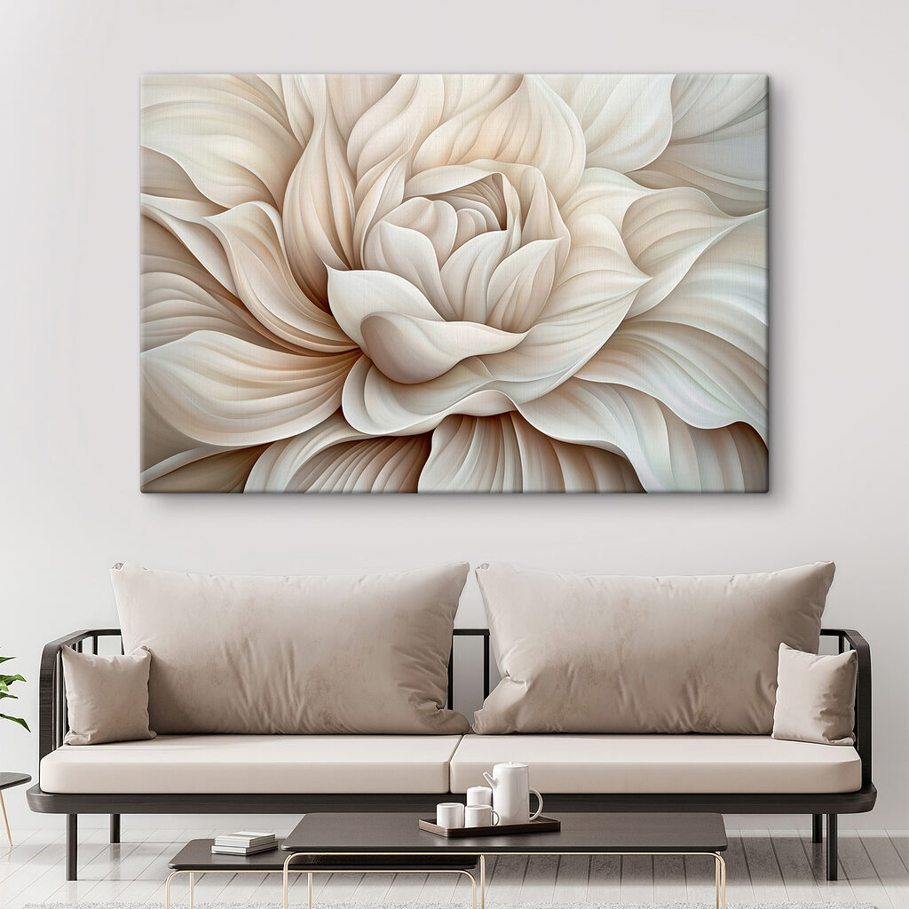 Petali bianchi in vortice — ambiente 1