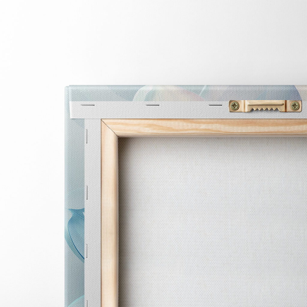 Fiore blu pastello — retro
