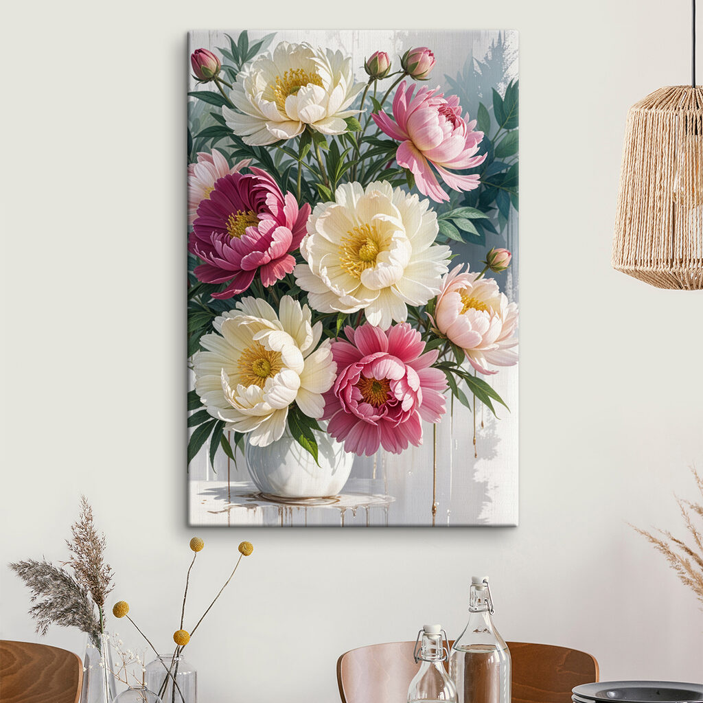 Peonie e curve allegre — ambiente 1