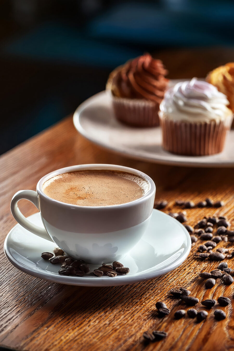 Caffè e cupcake — design completo