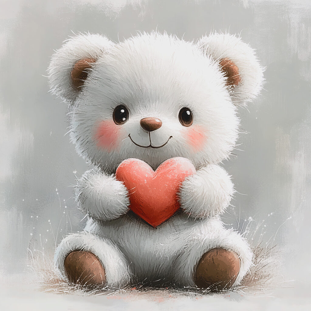 Orsetto con il cuore — design completo