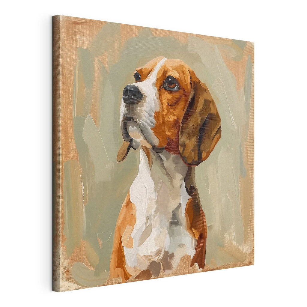 Beagle tra pennellate morbide — vista del prodotto