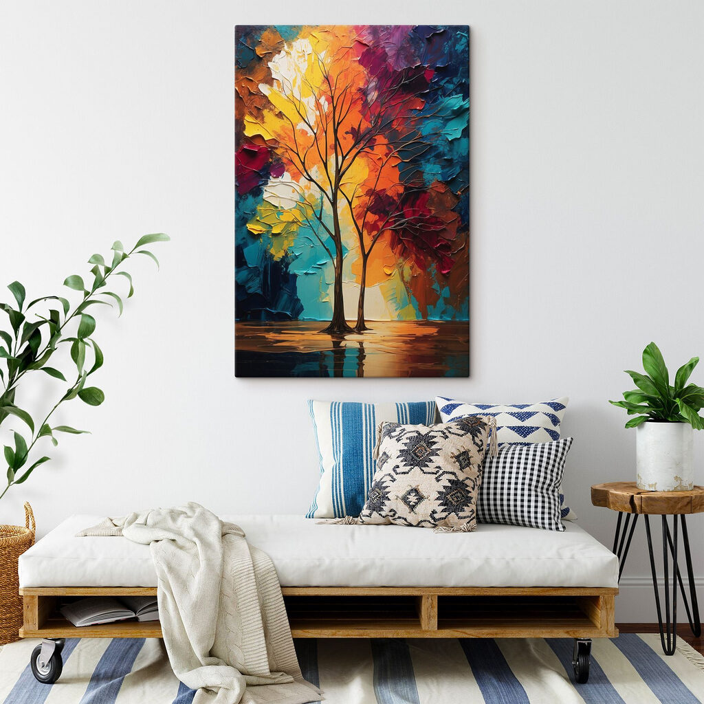 Due alberi autunnali — ambiente 4