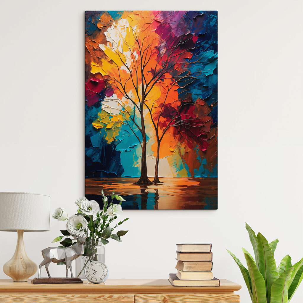 Due alberi autunnali — ambiente 2