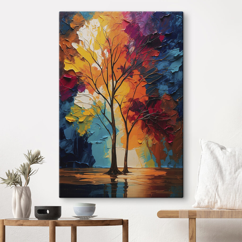 Due alberi autunnali — ambiente 1