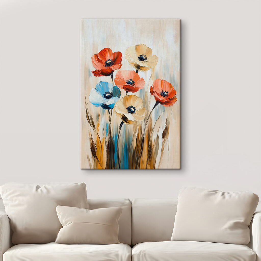 Fiori tra steli blu — ambiente 4